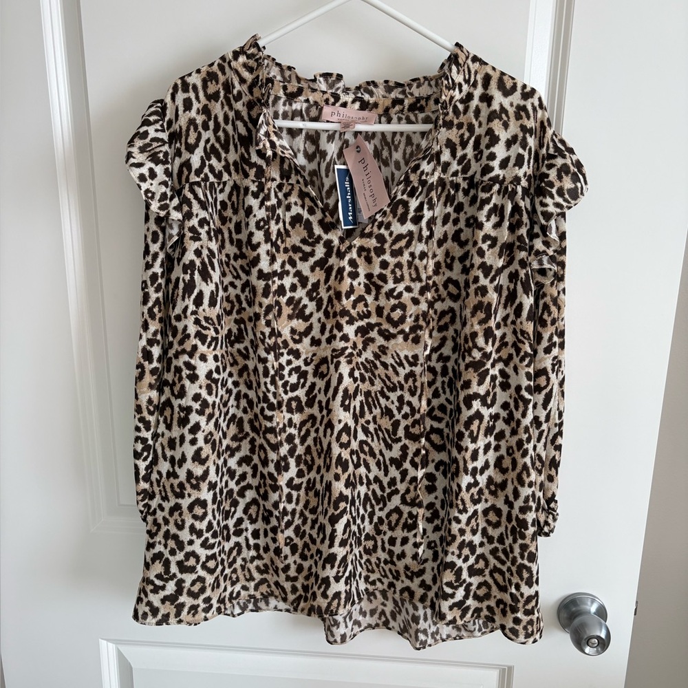 🌺 Philosophy Animal Print Blouse